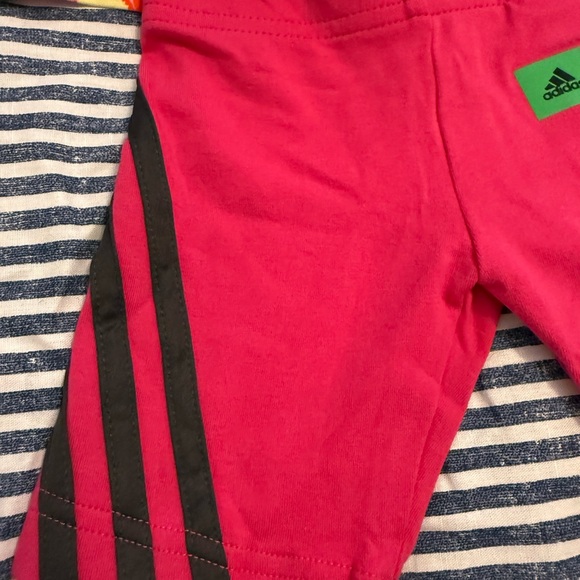 Adidas Kids' Marimekko Frost Pink Floral Tee and Pink Leggings - NWT - Size 4T - Picture 3 of 13